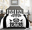 Darcy Black Damask Duvet Cover Set Modern Bedding