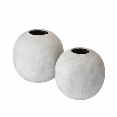 Darcy Globe Vase - Ceramic - L29 x W29 x H26 cm - Stone
