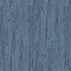 Darcy James Blue Floral Mica effect Embossed Wallpaper