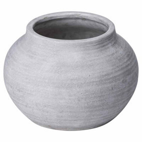 Darcy Planter - Ceramic - L26 x W26 x H20 cm - Stone