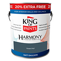 Dark Blue Matt Emulsion Ocean Pull King of Paints Harmony 3L Can