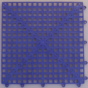Dark Blue Versatile Non Slip Floor Tile (Pack of 4)