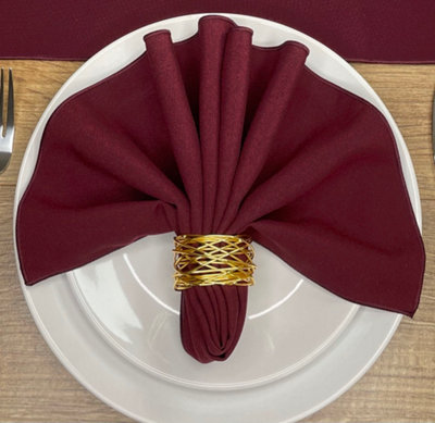 Dark Burgundy Napkins 38cm x 38cm (15 x 15)