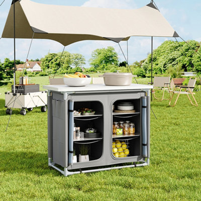 Camping kitchen outlet unit