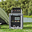 Dark Gray Portable Outdoor Camping BBQ Picnic Kitchen Stand Unit Storage 76cm W x 56cm D x 114cm H