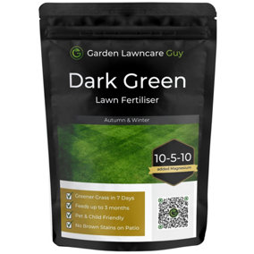 Dark Green Lawn Feed - Autumn Winter Grass Fertiliser - 1.25kg (50m²)