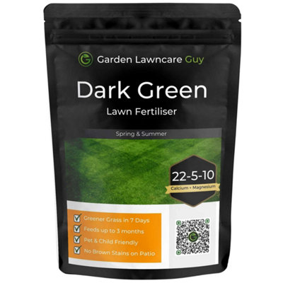 Dark Green Lawn Feed - Spring Summer Grass Fertiliser - 2.5kg (100m²)