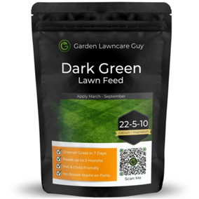 Dark Green Lawn Fertiliser - Spring Summer - 2.5kg (100m²)