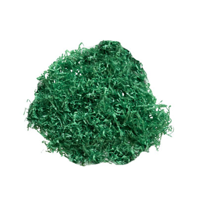 Dark Green Tissue Shred 1kg - Gift Wrapping Decorations