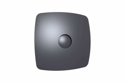 Dark Grey Bathroom Extractor Fan 100mm with Non-Return Valve