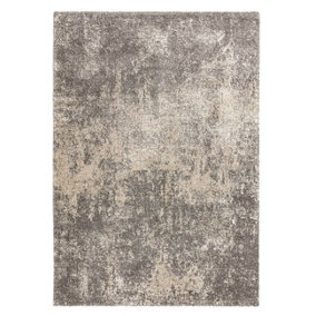 Dark Grey Beige Luxurious Modern Abstract Rug for Living Room Bedroom and Dining Room-120cm X 170cm