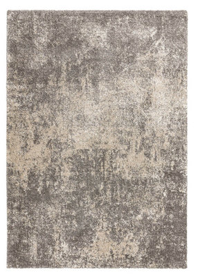 Dark Grey Beige Luxurious Modern Abstract Rug for Living Room Bedroom and Dining Room-200cm X 290cm