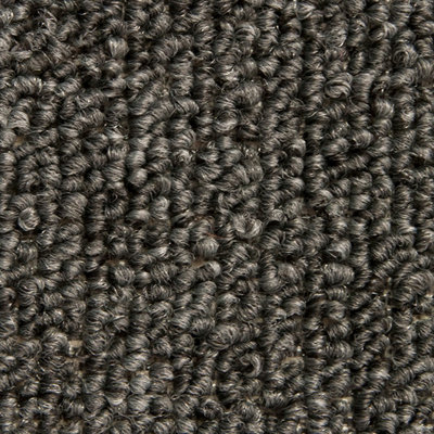 Dark Grey Carpet Tiles For  Contract, Office, Shop, Home,  3mm Tufted Loop Pile, 5m² 20 Tiles Per Box