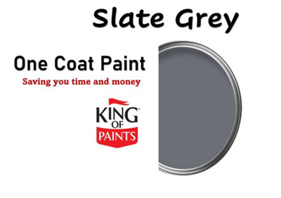 Dark Grey Fence and Shed Paint King of Paints Slate Grey 5Litres One Coat