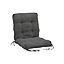 Dark Grey Garden Bench Seat Pad Cushion Swing Chair Cushion for Indoor Outdoor L 110 cm x W 50 cm