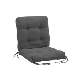 Dark Grey Garden Bench Seat Pad Cushion Swing Chair Cushion for Indoor Outdoor L 110 cm x W 50 cm