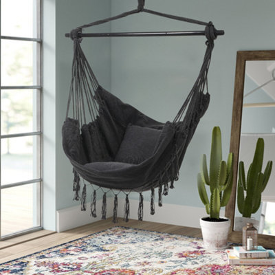 Grey hammock swing chair hotsell