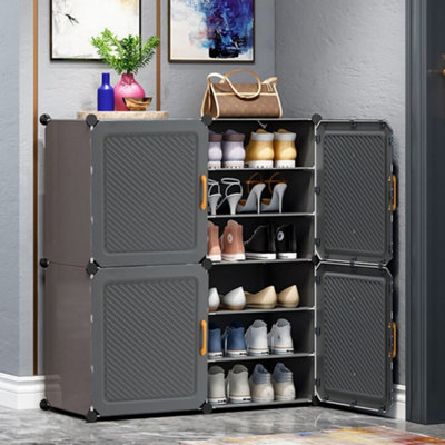 Dark Grey Household Twill Door Simple Dustproof Large Capacity Multi ...