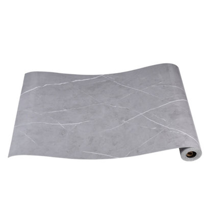 Grey Marble Granite Wallpaper Self Adhesive Wall Sticker Bathroom Kitchen Decor