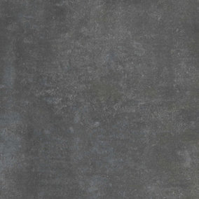 Dark Grey Plain Effect Vinyl Flooring For LivingRoom, Kitchen, 1.90mm Lino Vinyl Sheet-1m(3'3") X 4m(13'1")-4m²
