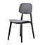Dark Grey Plastic Oslo Dining Chair