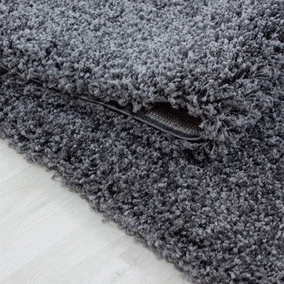 Dark Grey Rug Small Large Shaggy Rug Modern Rugs Living Room Extra ...