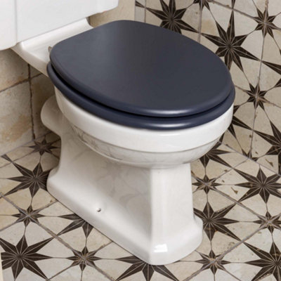 Dark Grey Soft Closing Toilet Seat - 3