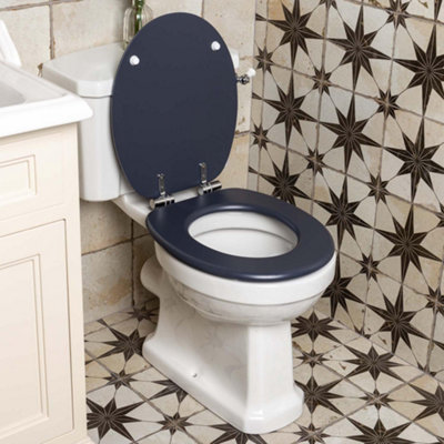 Dark Grey Soft Closing Toilet Seat - 5