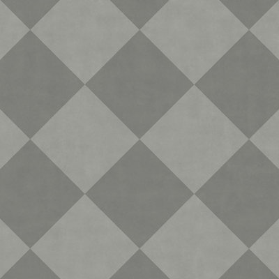 Dark Grey Tile Effect Anti-Slip Vinyl Flooring For LivingRoom, 2.8mm Thick Cushion Backed Vinyl Sheet -1m(3'3") X 2m(6'6")-2m²