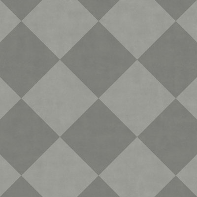 Dark Grey Tile Effect AntiSlip Vinyl Flooring For LivingRoom, 2.8mm