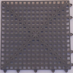Dark Grey Versatile Non Slip Floor Tile (Pack of 4)