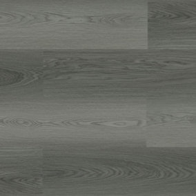 Dark Grey Wood Effect Luxury Vinyl Tile, 2.5mm Matte Luxury Vinyl Tile For Commercial & Residential Use,3.67m² Pack of 16