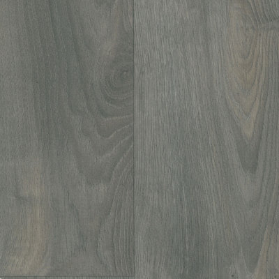 Dark Grey Wooden Effect NonSlip Contract Commercial HeavyDuty Vinyl