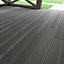 Dark Grey WPC Composite Decking Waterproof Floor Tile Sample