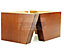 Dark Oak Wood Corner Feet 95mm High Replacement Furniture Sofa Legs Self Fixing Chairs Cabinets Beds Etc PKC300