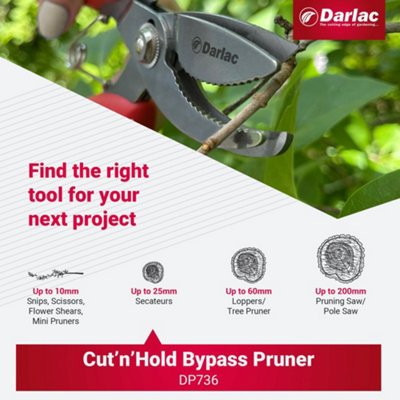 Darlac Cut-n-Hold Bypass Secateurs, DP736