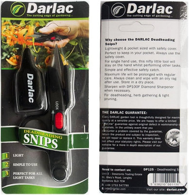Darlac DP125 Deadheading Snips Pruners Secateurs Scissors Flower De ...