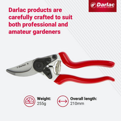 Darlac Expert Bypass Pruners Secateurs DP1030A Garden General Purpose 25mm Cut