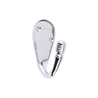 Dart Beehive Wardobe Hook 86mm x 56mm - Polished Chrome
