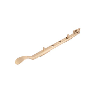 Dart Classic Victorian Spoon End Window Casement Stay - Satin Brass (10 ...