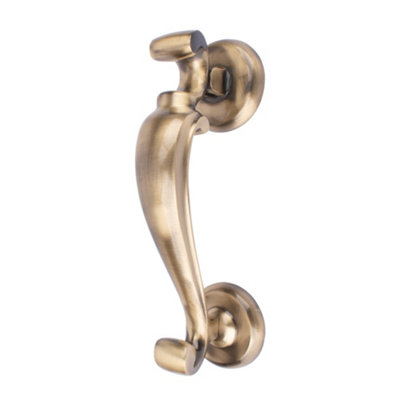 Dart Heavy Cast Brass Slim Doctor Door Knocker 180mm x 32mm - Antique ...