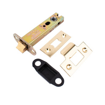 Dart Heavy Duty Tubular Latch 100mm - Polished Brass