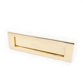 Dart Letter Plate (10 x 3 Inch) - Polished Brass