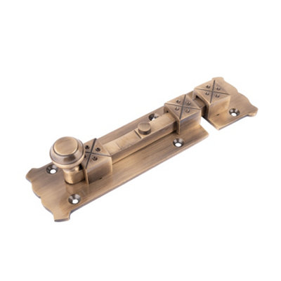 Dart Period Door Bolt - 113mm - Antique Brass