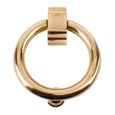 Dart Ring Cast Brass Door Knocker 118mm x 101mm - Polished Brass Price Comparisons | Compare The Build