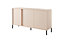 Dast C Contemporary Sideboard Cabinet 3 Hinged Doors 3 Shelves Beige (H)820mm (W)1540mm (D)400mm