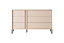 Dast Chest of Drawers - Spacious and Sleek Wooden Dresser with Push-To-Open System (W)1370mm (H)810mm (D)400mm - Beige