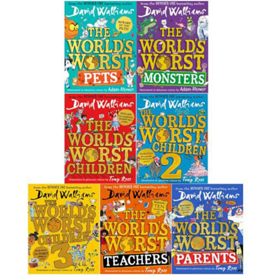 David Walliams World's Worst Children 7 Books Collection Set Worst