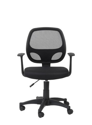 Davis office chair with wheels in black