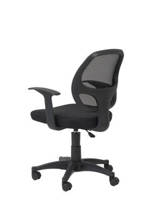 Davis office chair with wheels in black